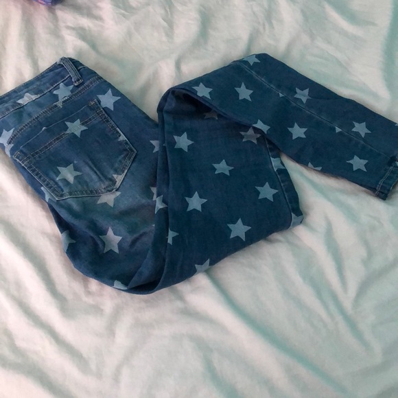 Denim - Star printed jeans